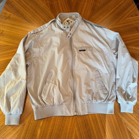 World Travel Club Other - Vintage World Travel Club‎ Bomber Jacket Mens XL Lightweight Gray Retro 80s 90s